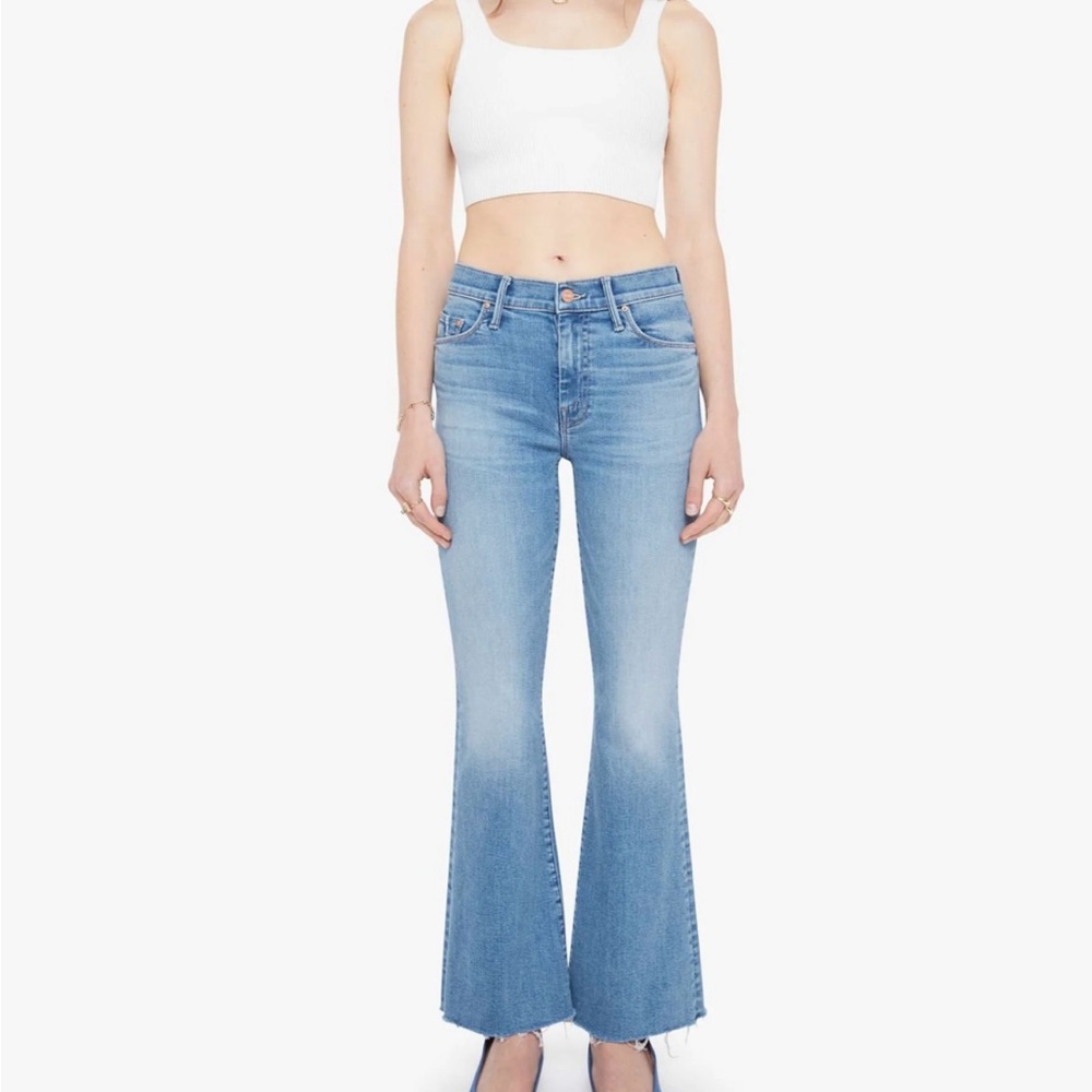 MOTHER Light Blue Flare Jeans